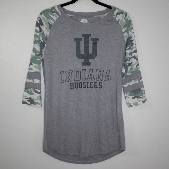 Rivalry Threads NCAA Indiana Hoosiers Women's 3/4 Sleeve T-Shirt - Picture 1 of 7